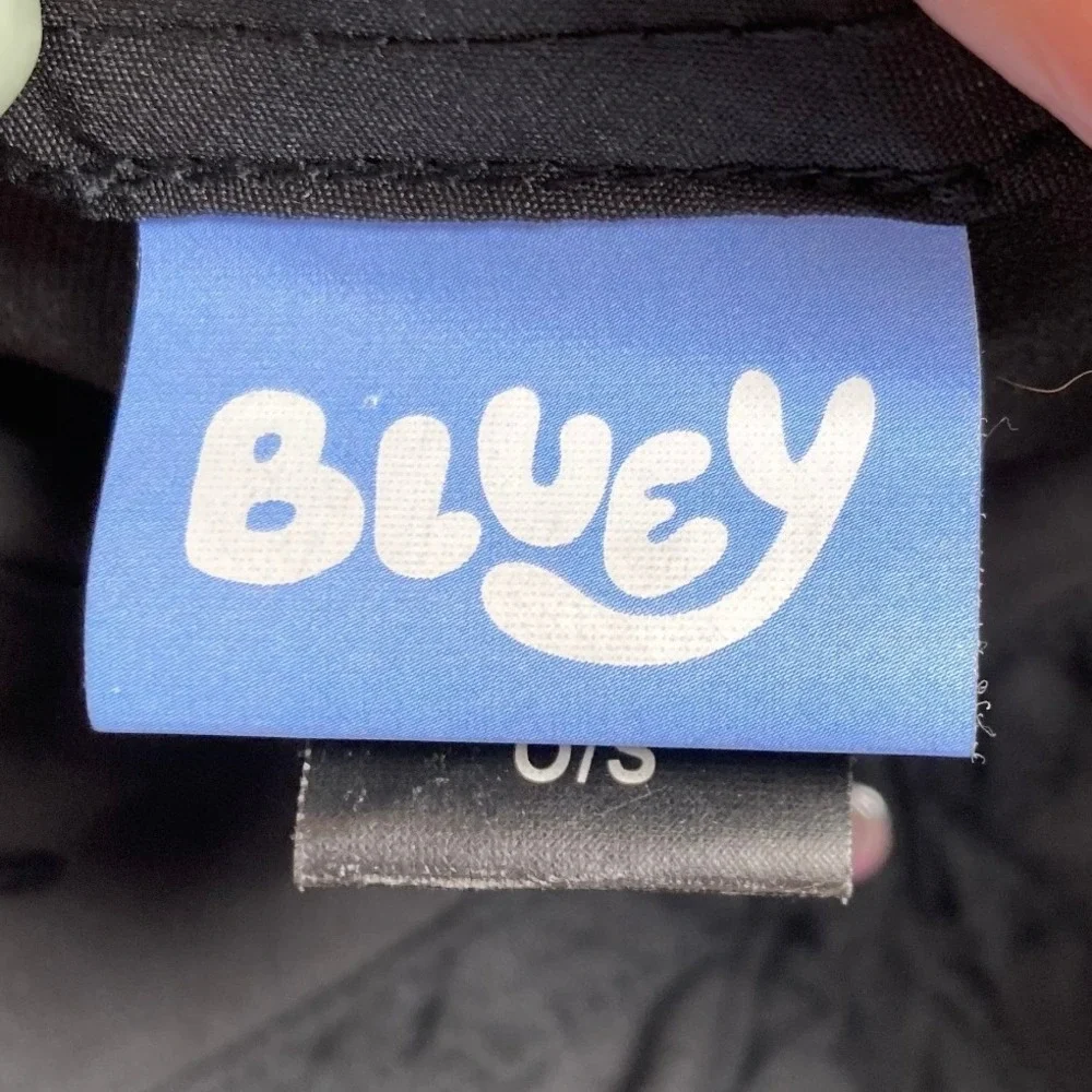 Bluey and Bingo Kids Baseball Caps Set of 2 Black Tan Adjustable‎ Cotton Hats